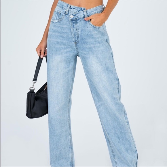 Princess Polly Criss Cross Jeans - Picture 2 of 7